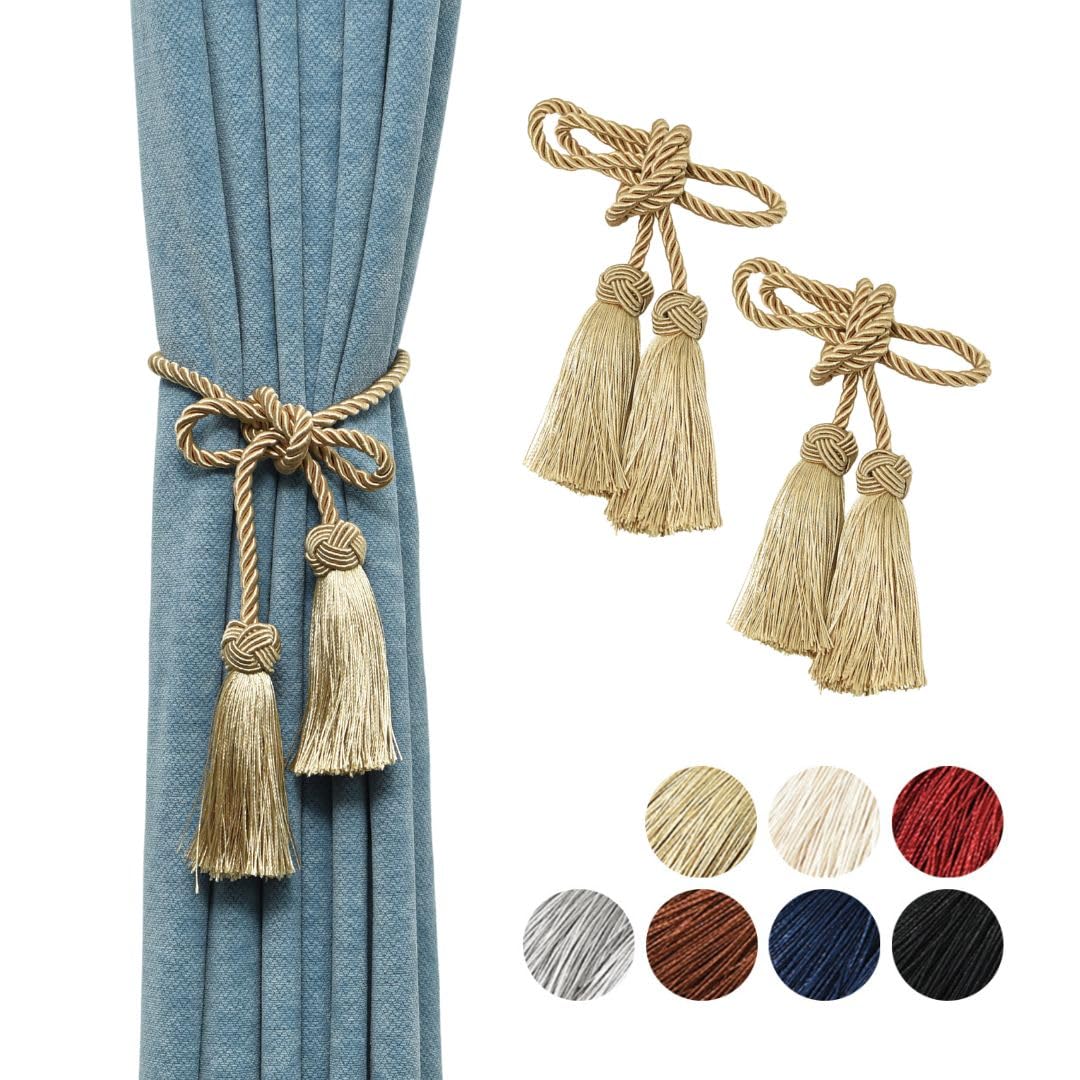 Amazon.co.jp: Nuv カーテン タッセル ロープ ふさかけ カーテン留め